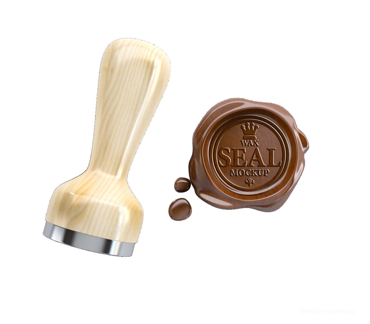 印章盖章火漆封浮雕logo企业标志展示样机