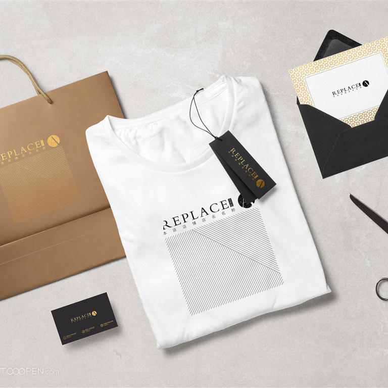 男士工作广告短袖T恤女士文化衫贴图样机设计模板效果VI素材PSD分层