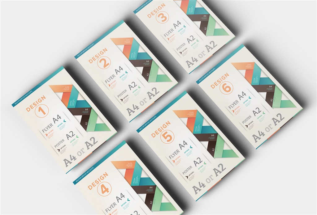 宣传单DM单页海报样机