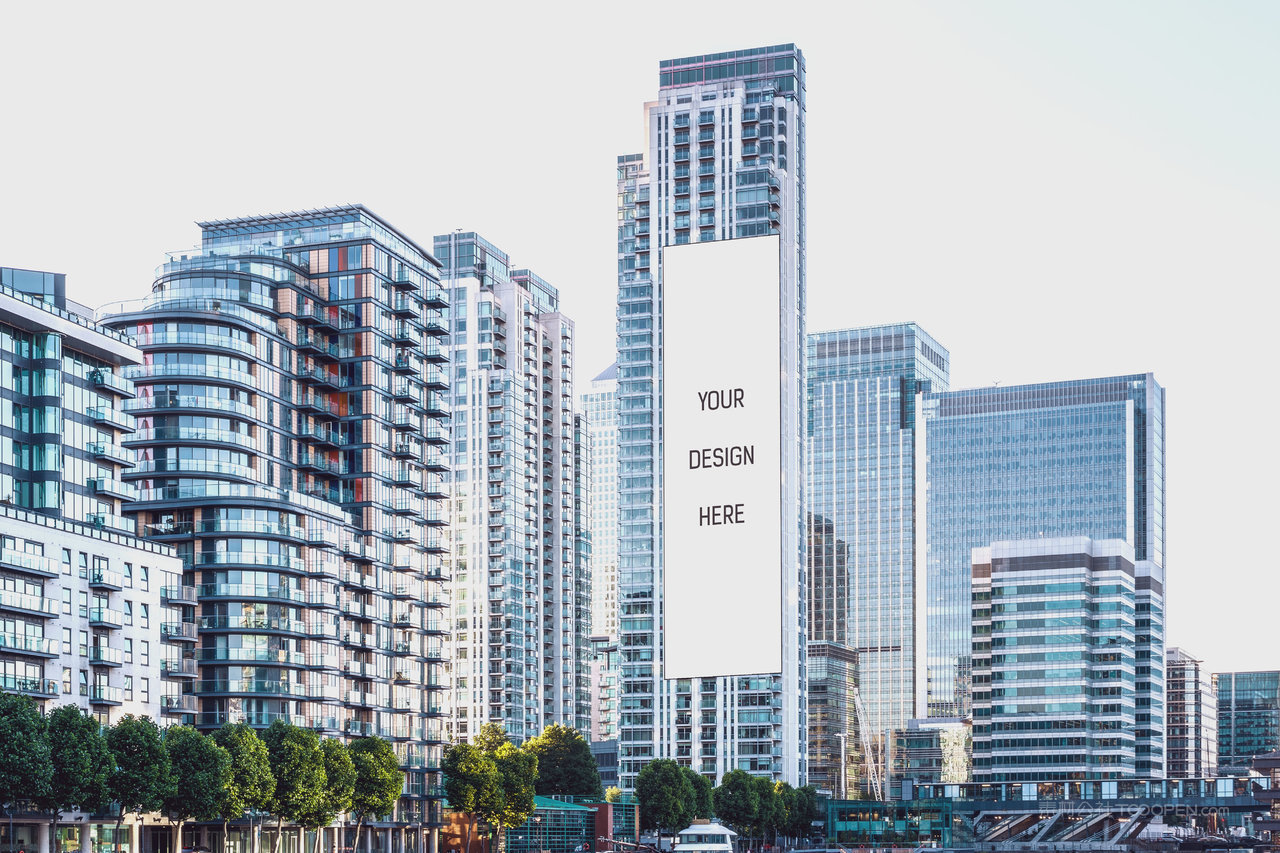 大型户外广告牌高层楼体广告样机 (9)