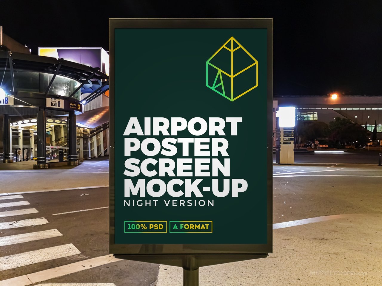 城市沿街灯箱海报样机 (19)