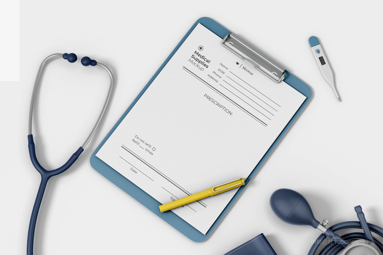 【2267期】医院医疗器械办公用具品牌vi样机 (14)