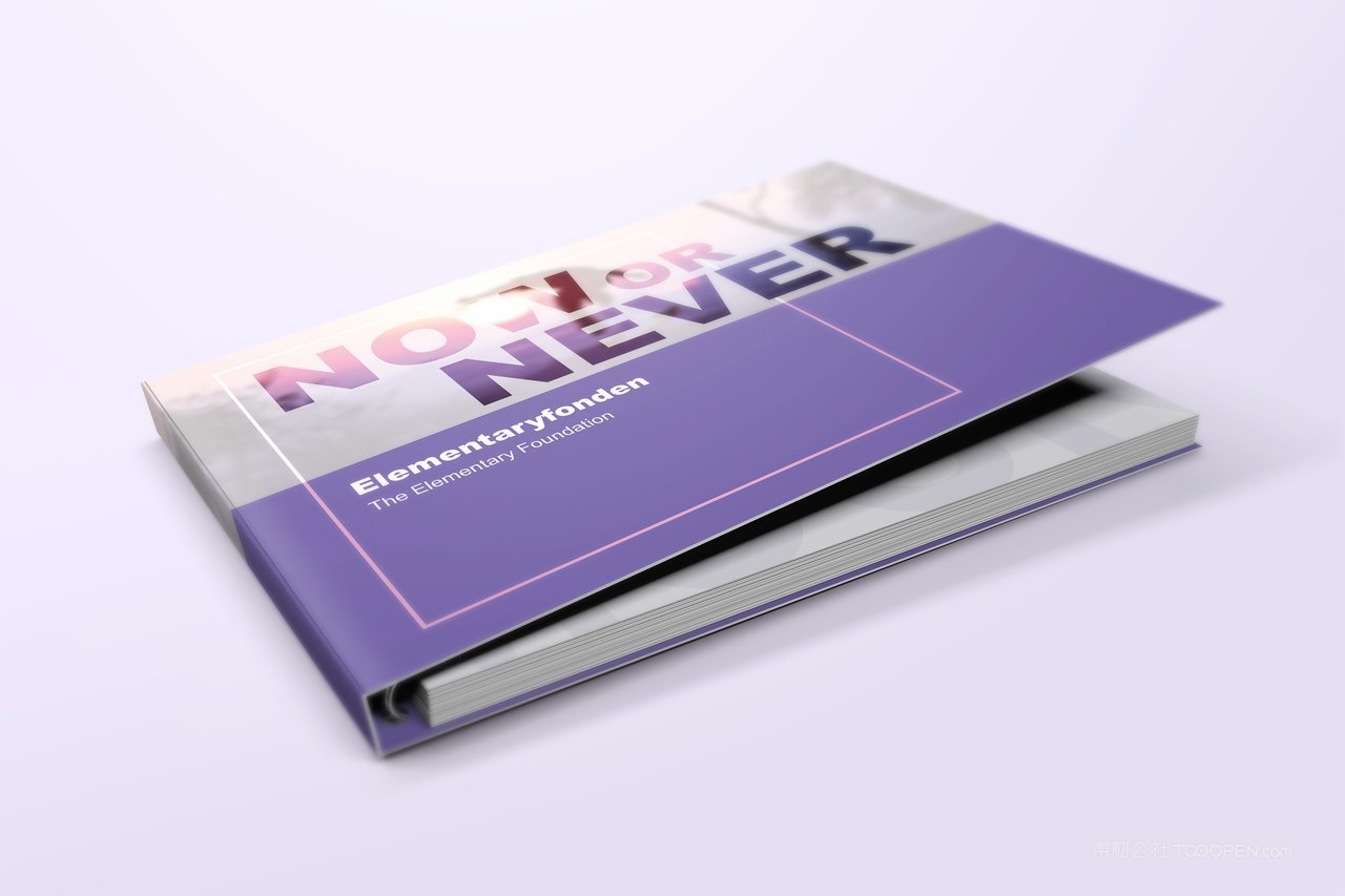 环装画册精美紫色企业形象画册样机 (5)