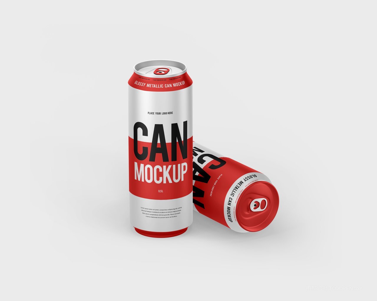 红白撞色易拉罐饮料包装样机 (11)