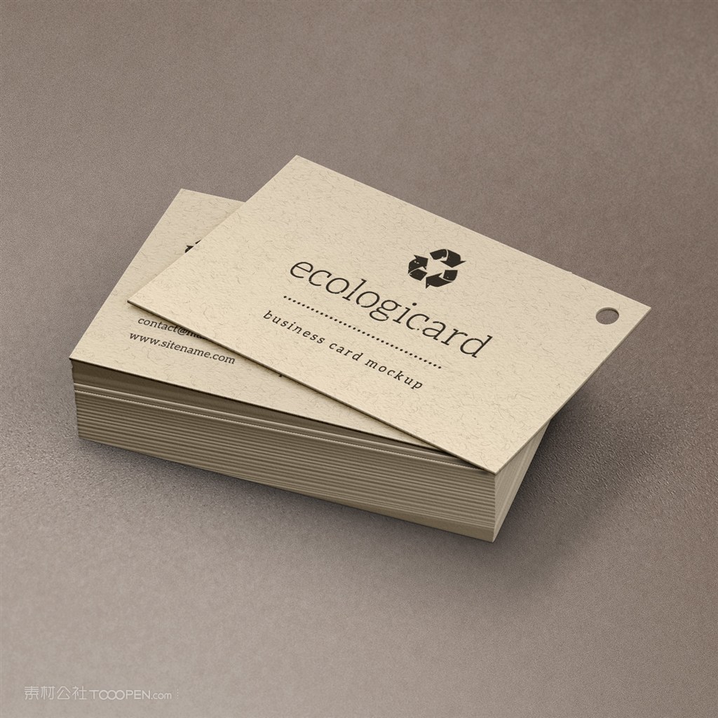 名片样机模板