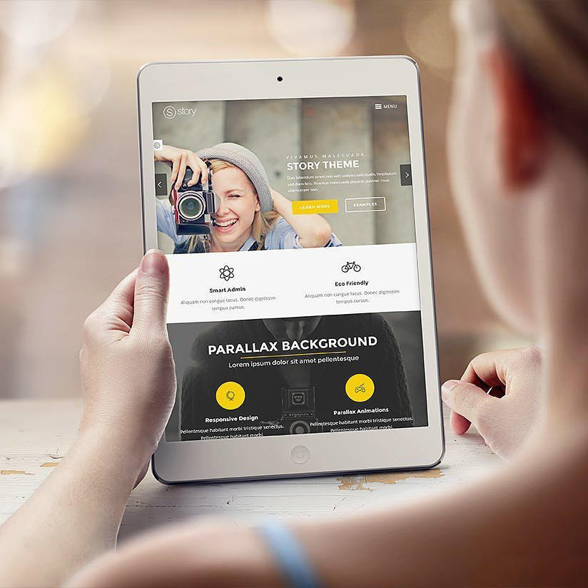 手持ipad屏幕样机