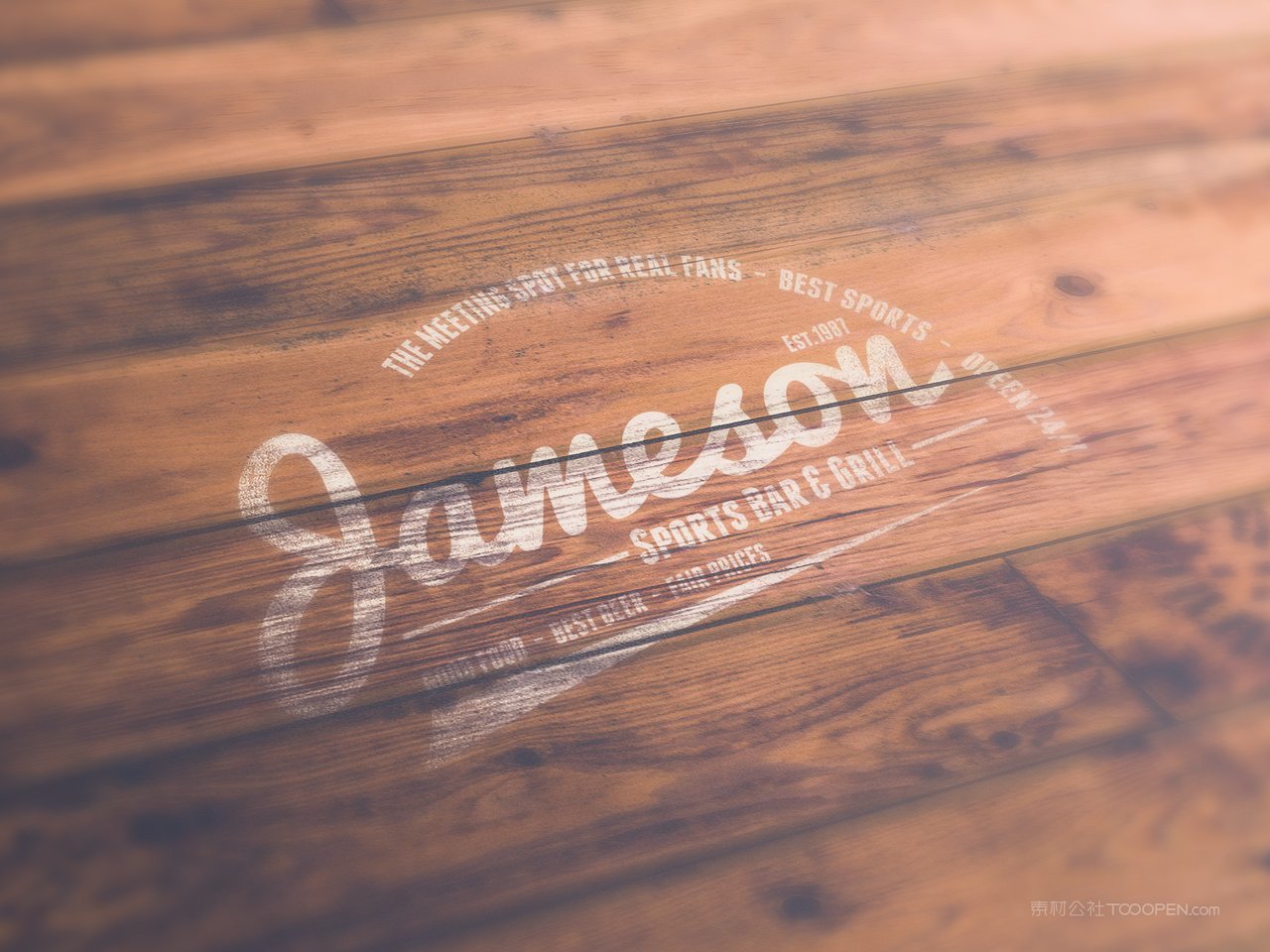 木纹材质企业通用logo标志样机 (16)