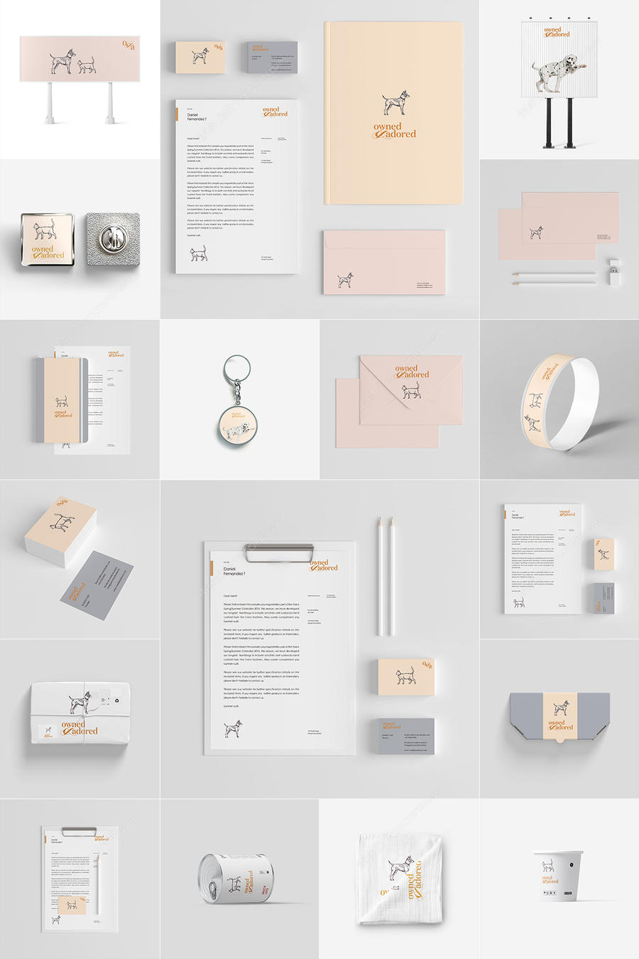 25个宠物店vi样机套图