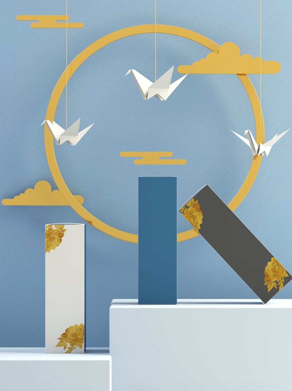 中国潮文创贺岁年货礼盒装口红套装样机