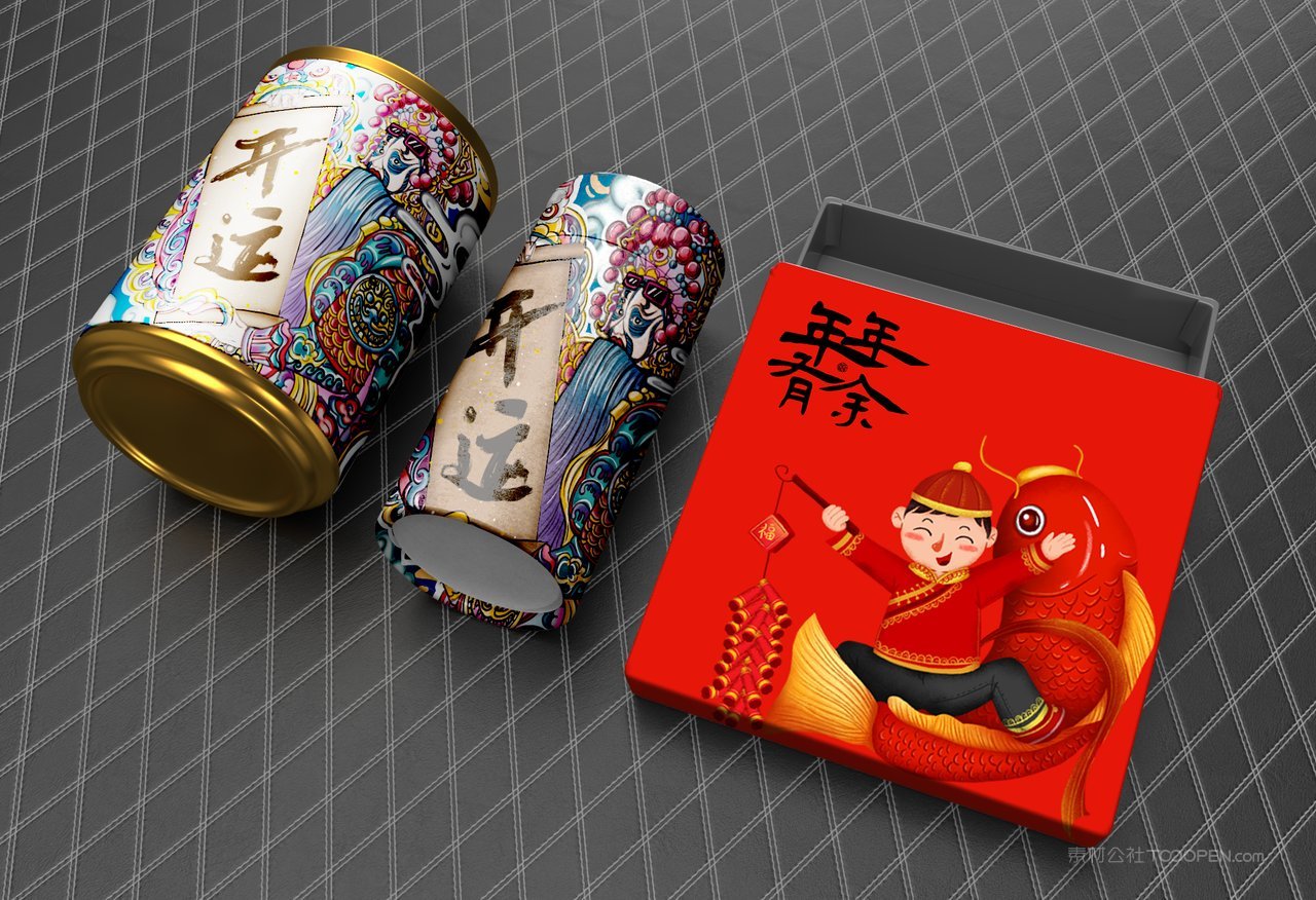 红色年年有余国潮文创样机 (94)