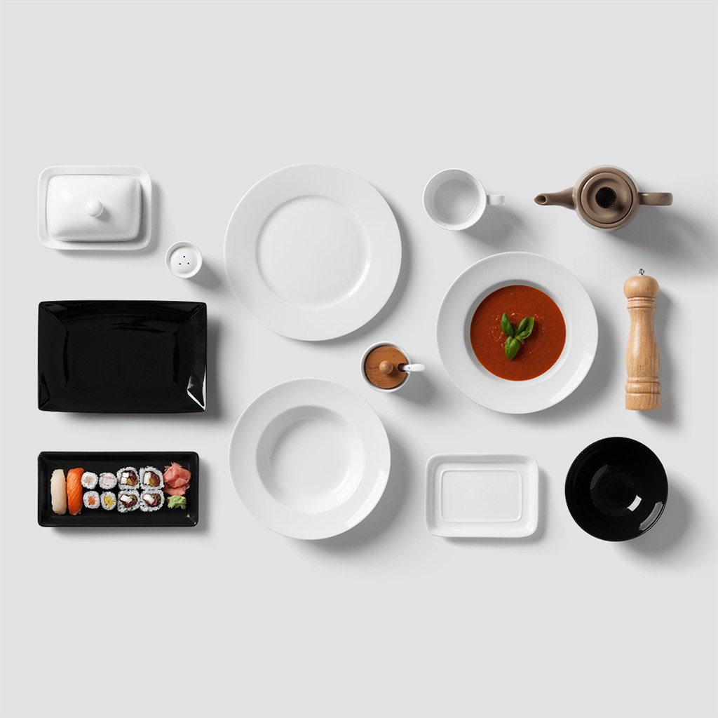 西餐厅菜品摆盘样机模板