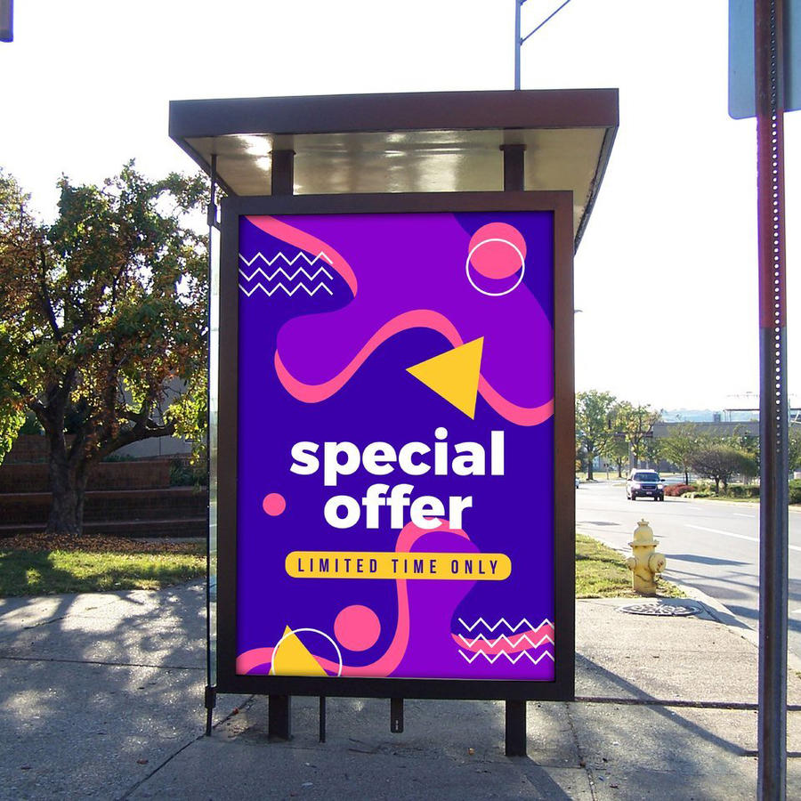 户外灯箱海报场景样机 (44)