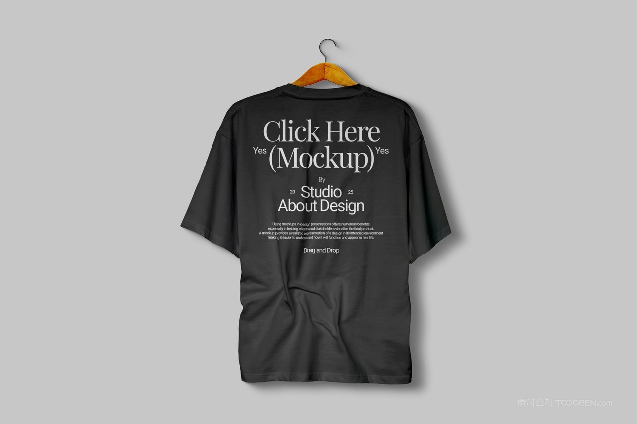 悬挂t恤样机