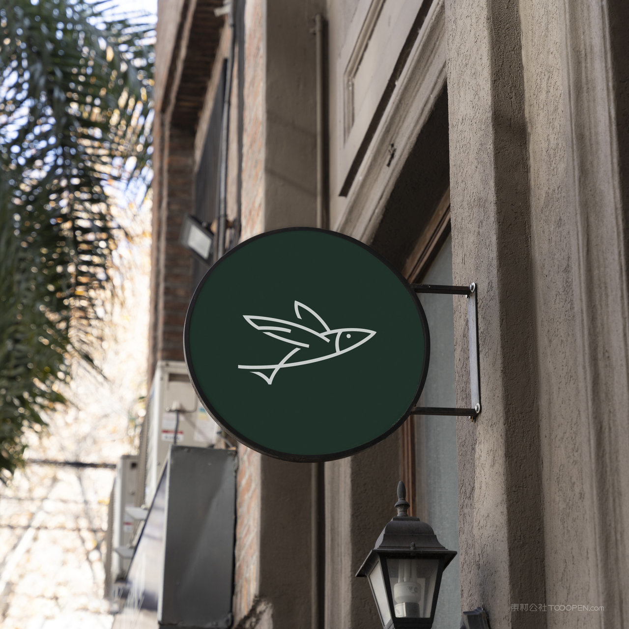 店招门头指示牌贴图样机