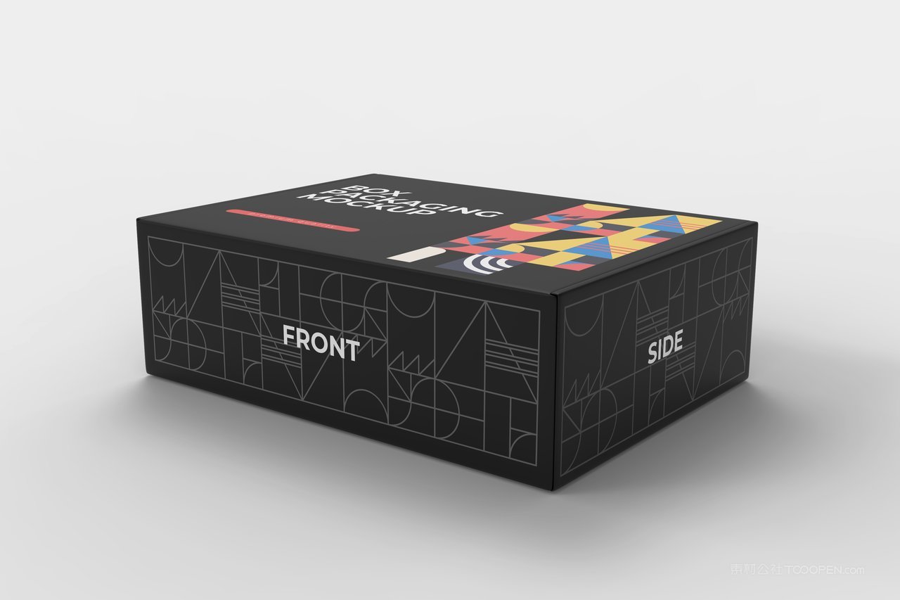 【2064期】飞机盒纸盒贴图样机 (10)