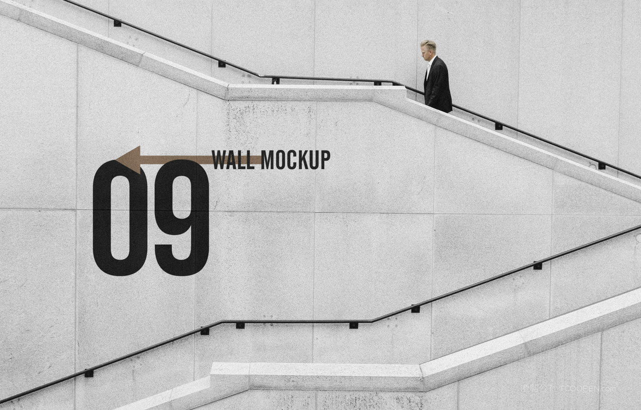 美术艺术展览馆外墙墙绘展示样机