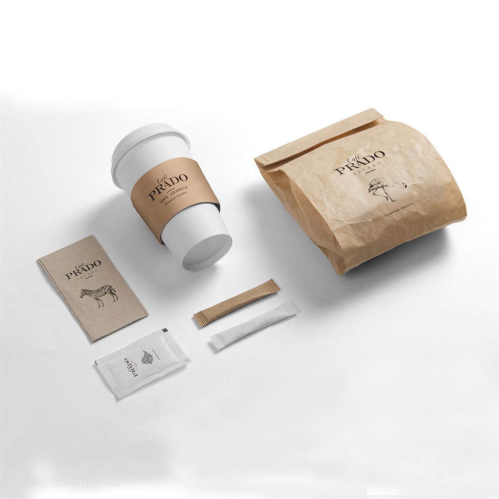 咖啡厅vi样机模板