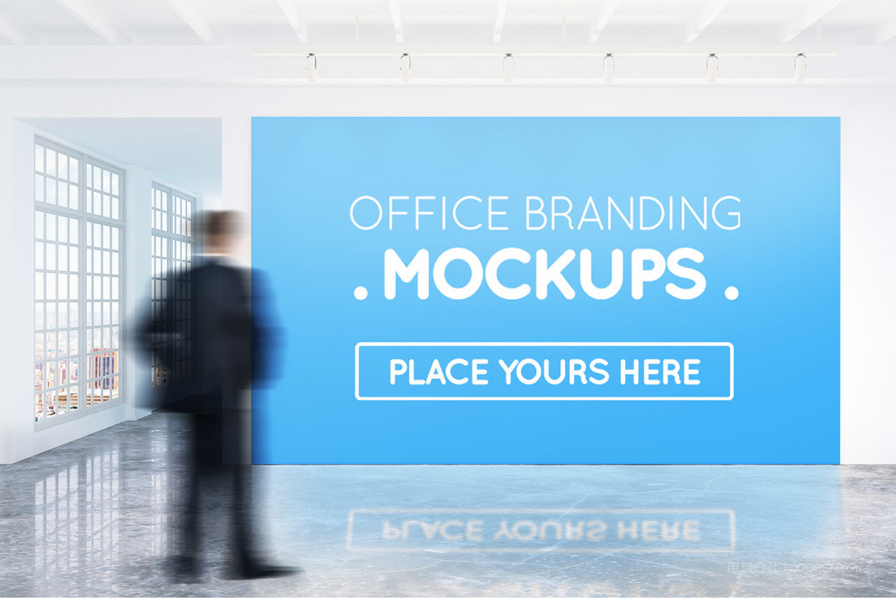 办公室海报样机