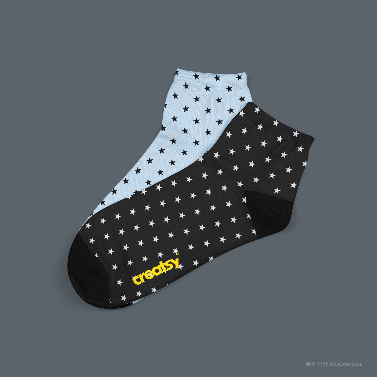 运动长袜子运动袜图案展示样机 (9)