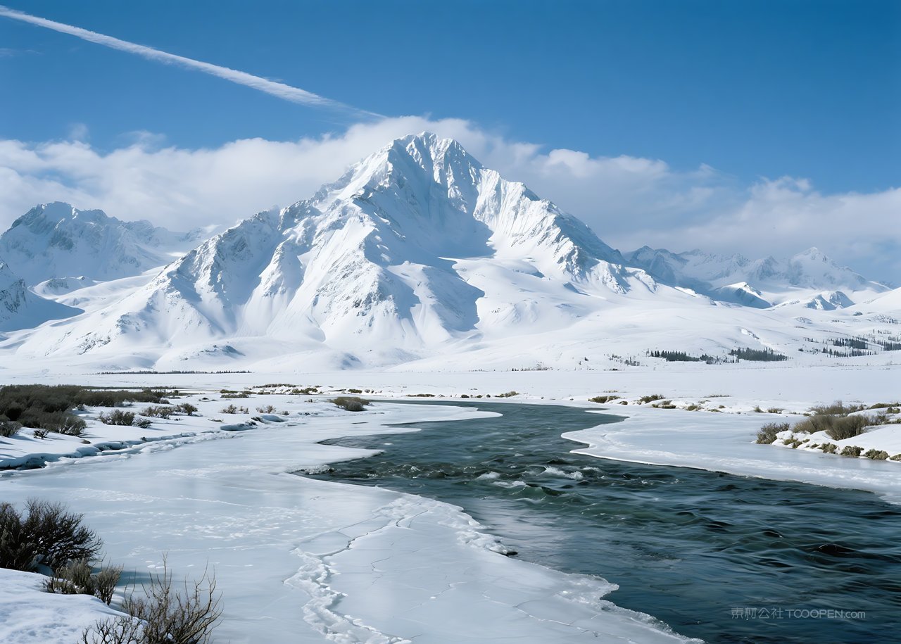 山水风景自然唯美群山湖泊景色河流山峰