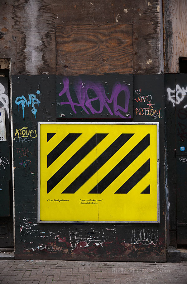 金属材质包边海报样机