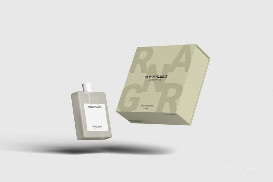 香水盒场景样机