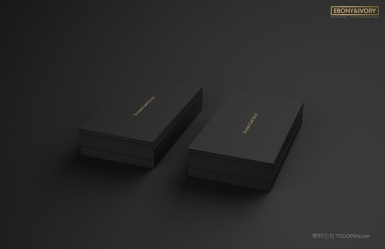 黑色质感企业vi样机贴图 (1)