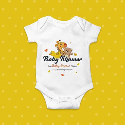 婴儿装样机素材