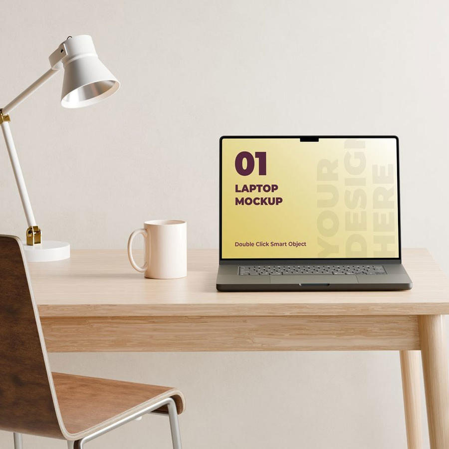 笔记本电脑场景样机