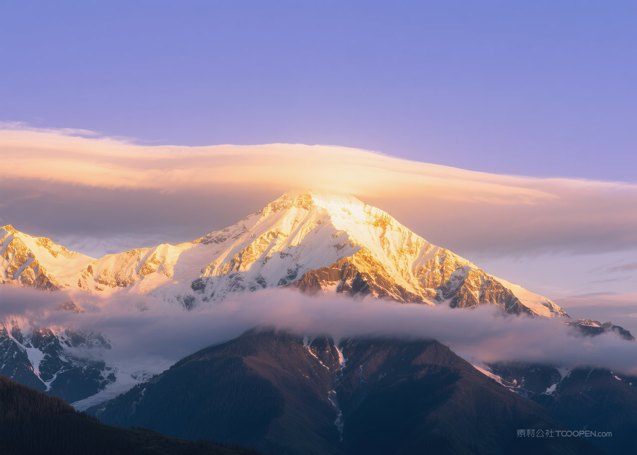 美丽云层云彩自然日出风景唯美天空风光