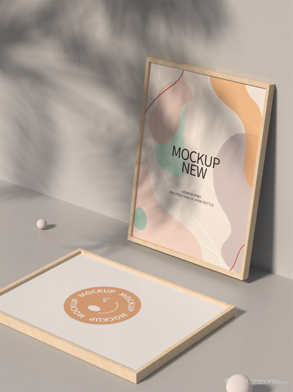 3d场景光影质感创意场景海报样机