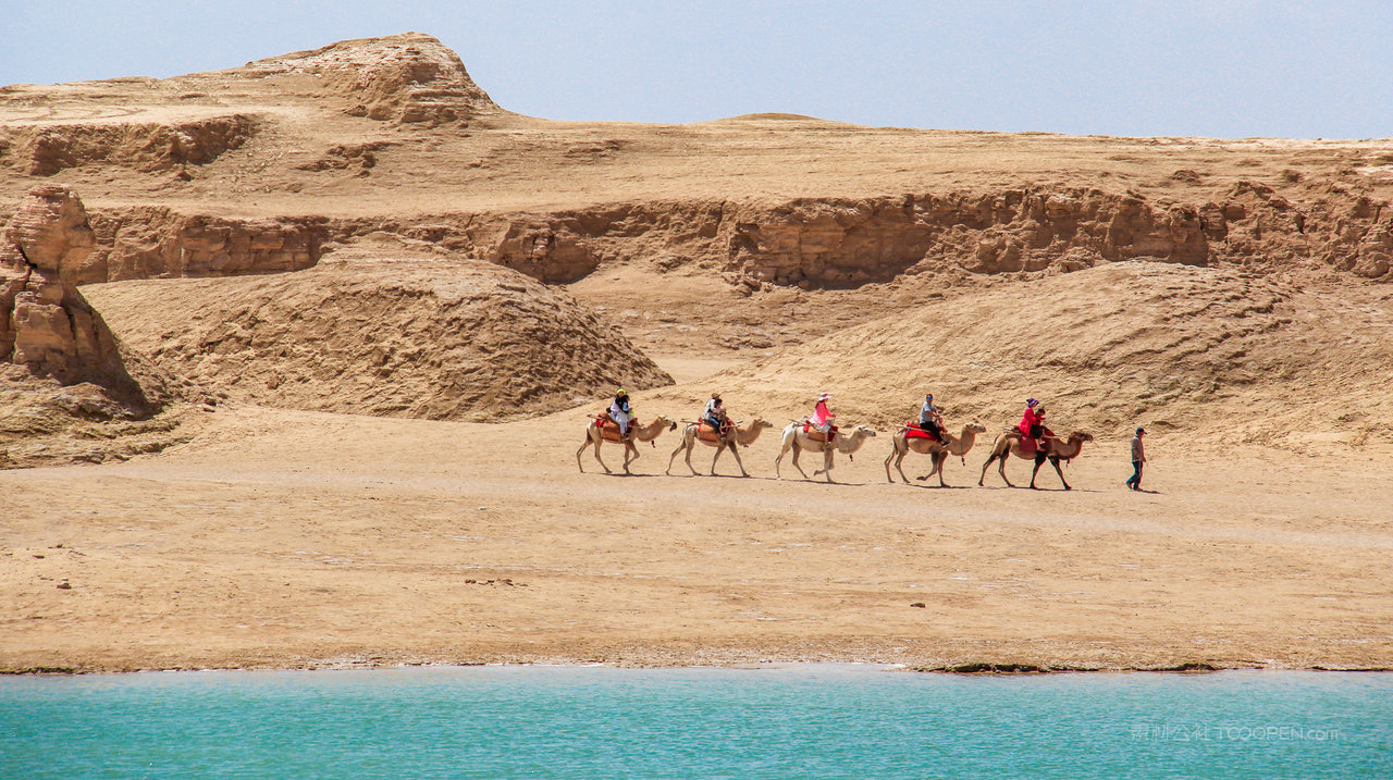 水上雅丹沙漠骆驼队