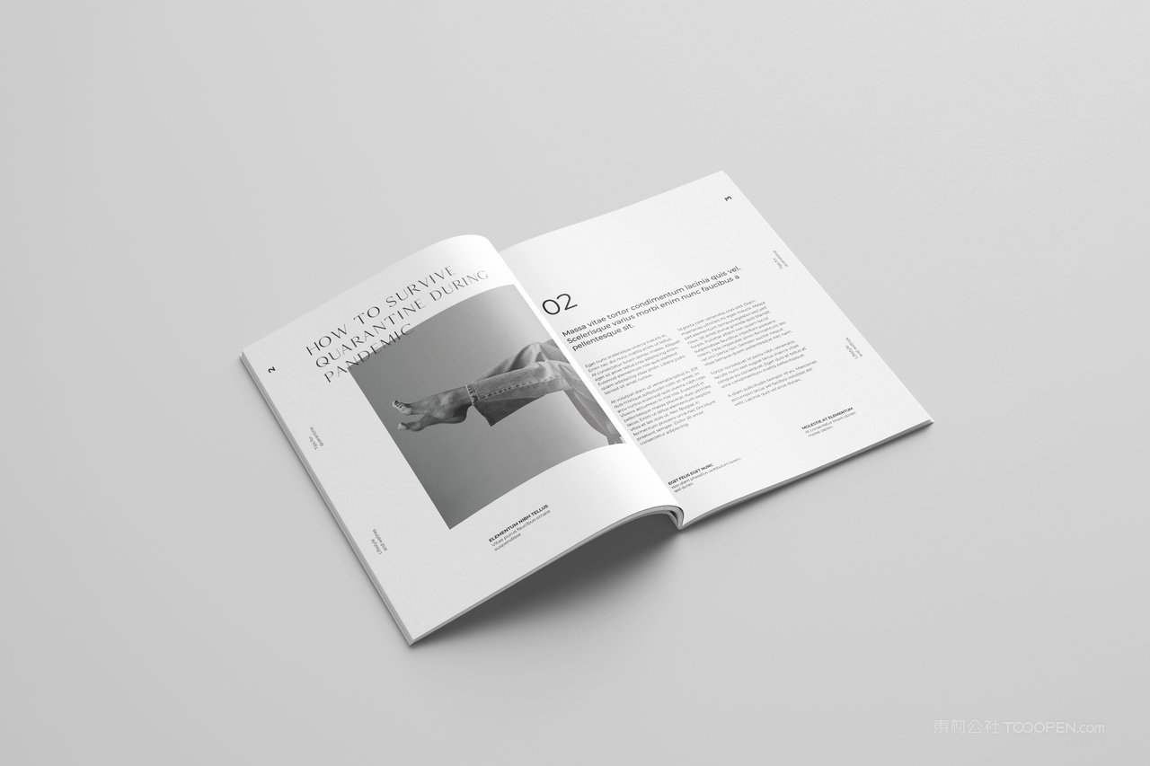 a4画册杂志设计展示样机 (1)