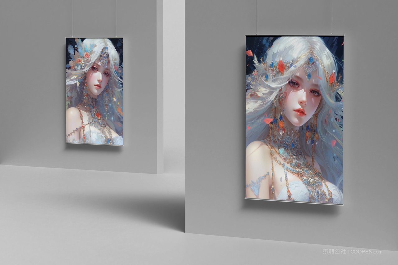 【1936期】简洁海报挂画样机 (7)