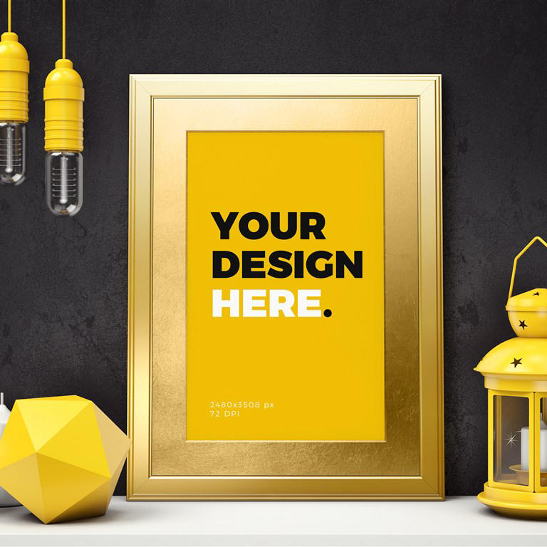 小清新海报样机