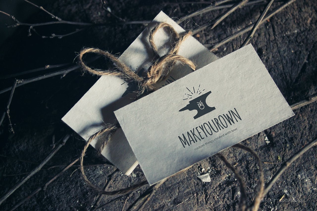 名片贴图复古场景质感样机 (1)