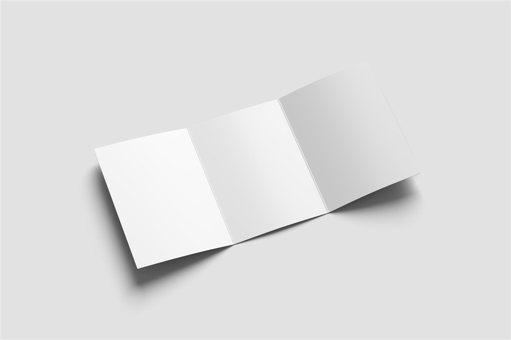 32开三折页样机模板PSD分层素材