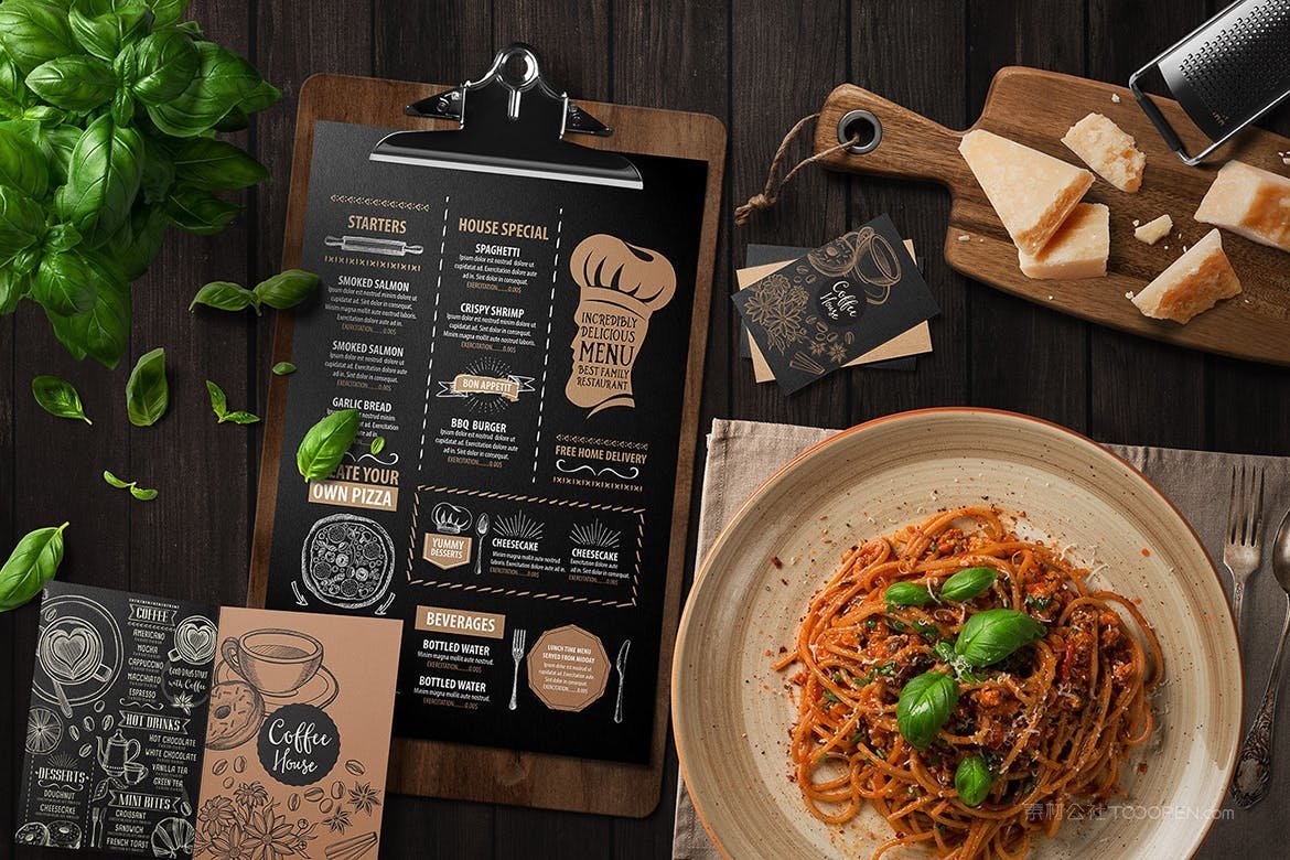 厨房餐厅场景样机