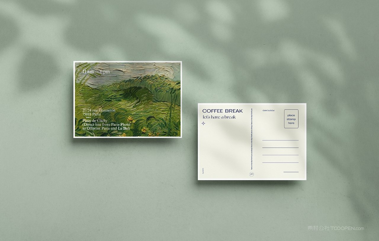 【2183期】明信片信封卡片样机 (1)