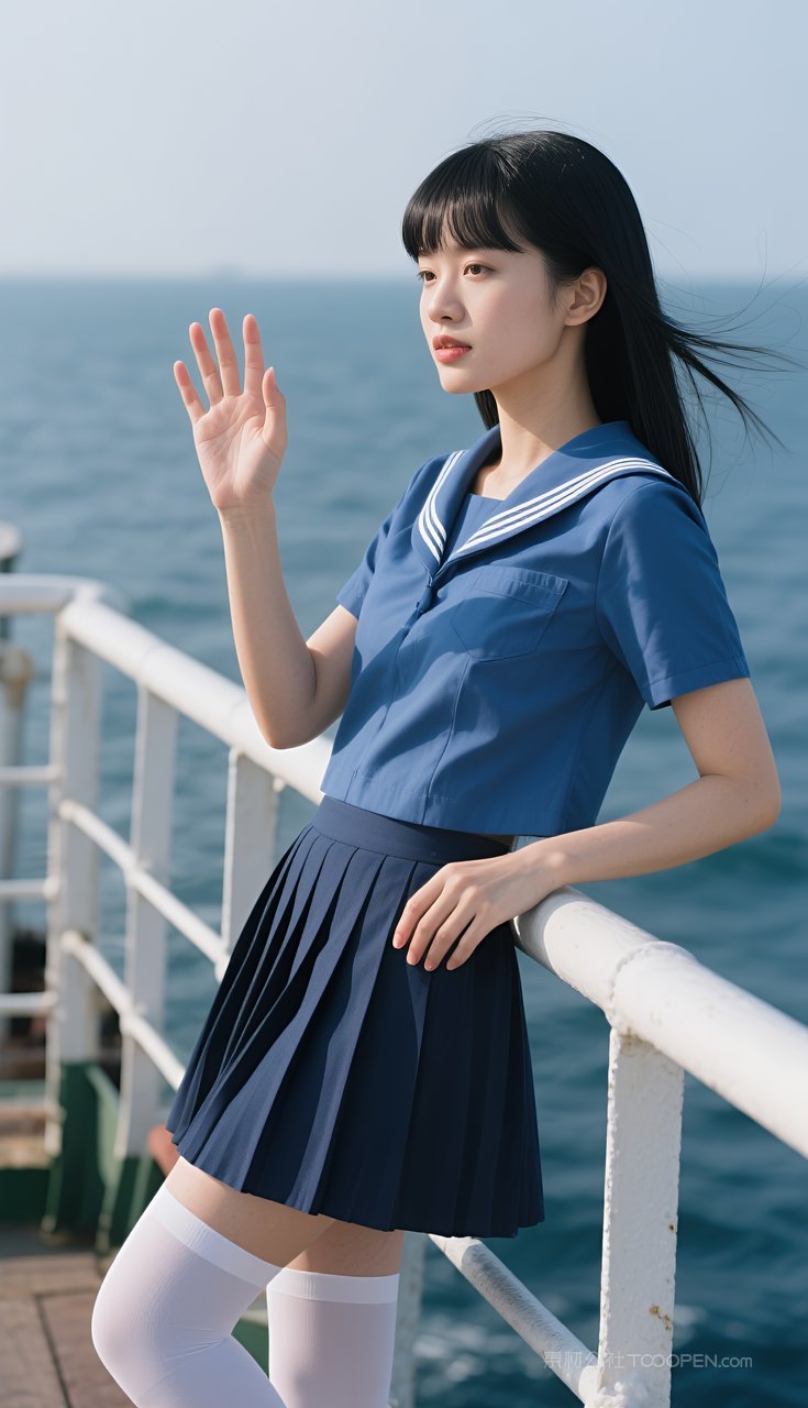 长腿少女短裙制服丝袜性感美女