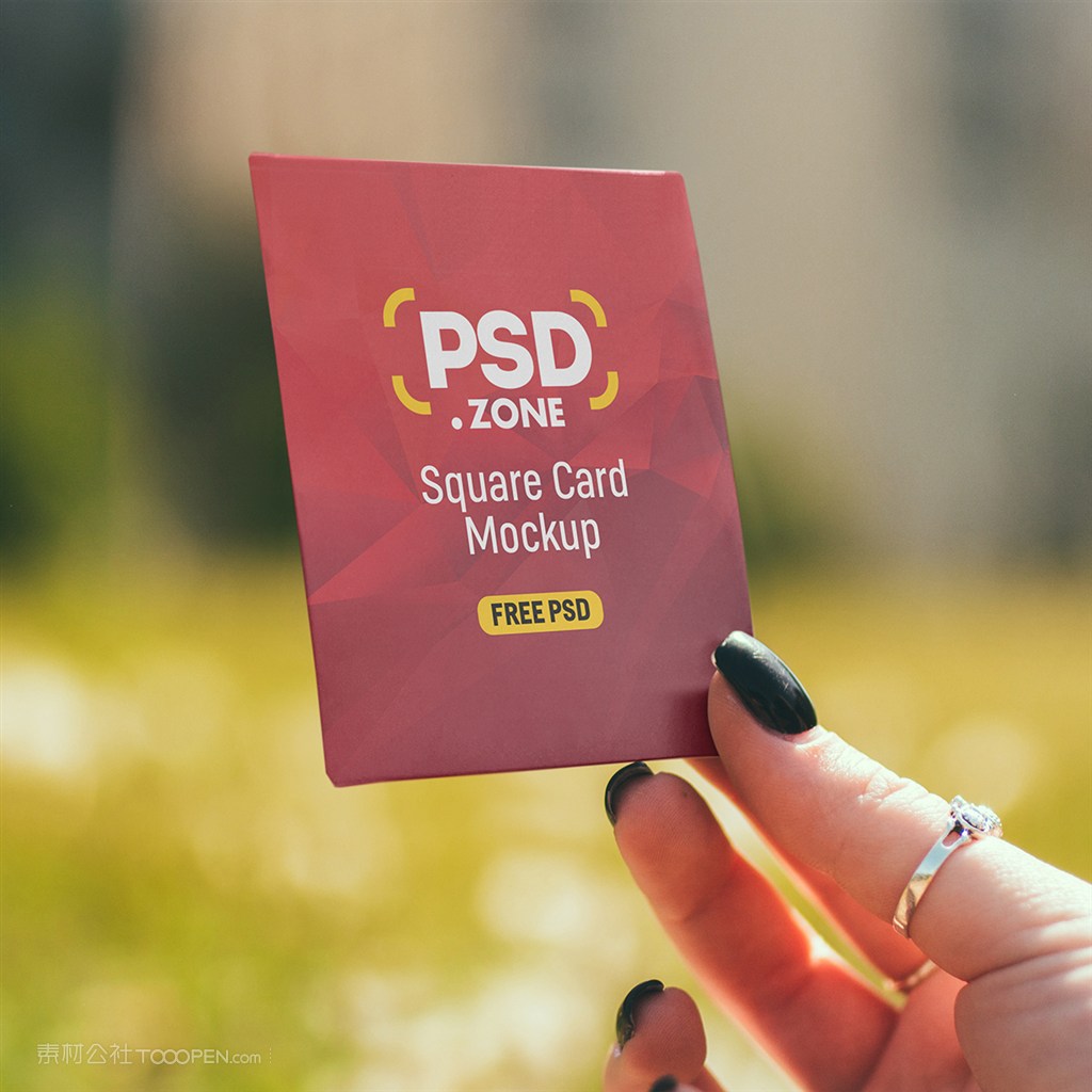 方形卡样机素材