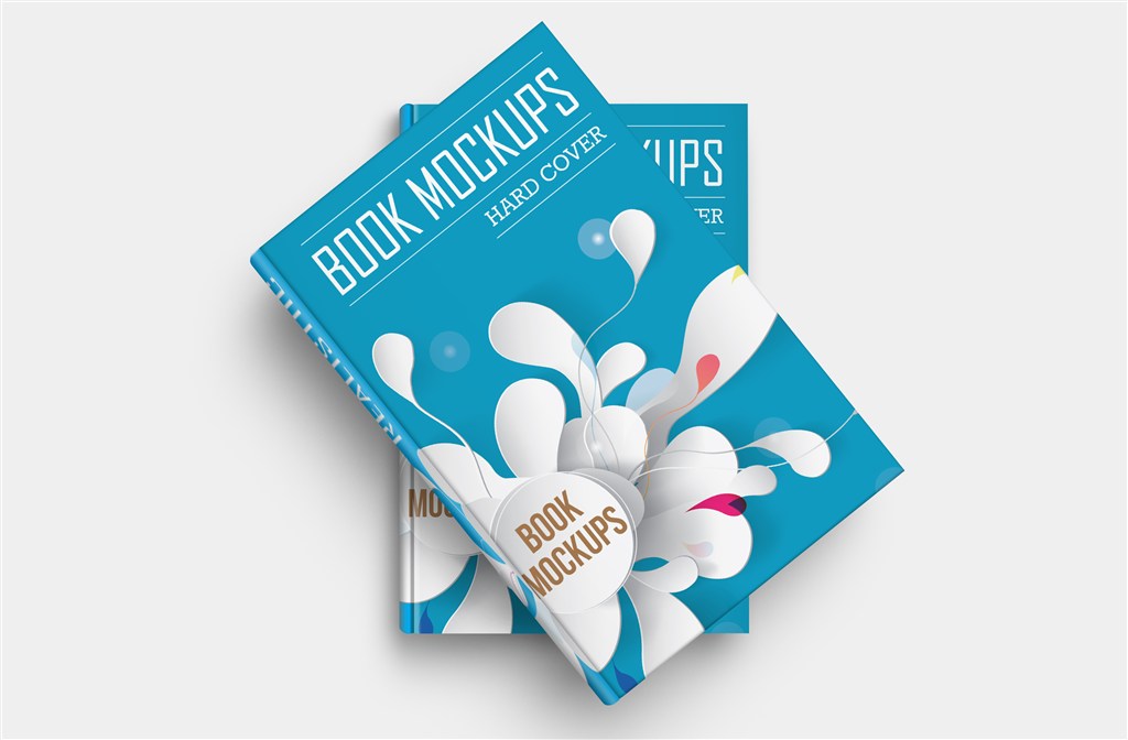 精装书籍杂志宣传册封面样机