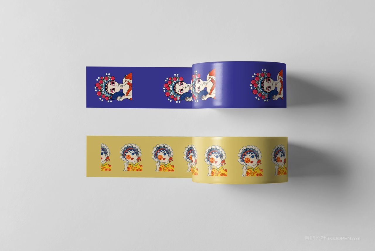 汉服戏曲文创企业vi形象样机 (25)