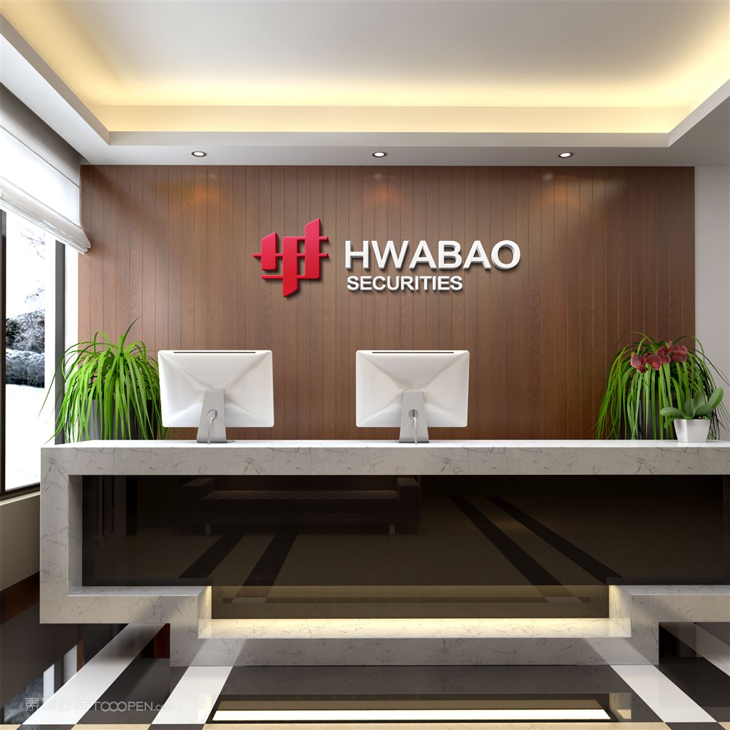 公司形象墙样机