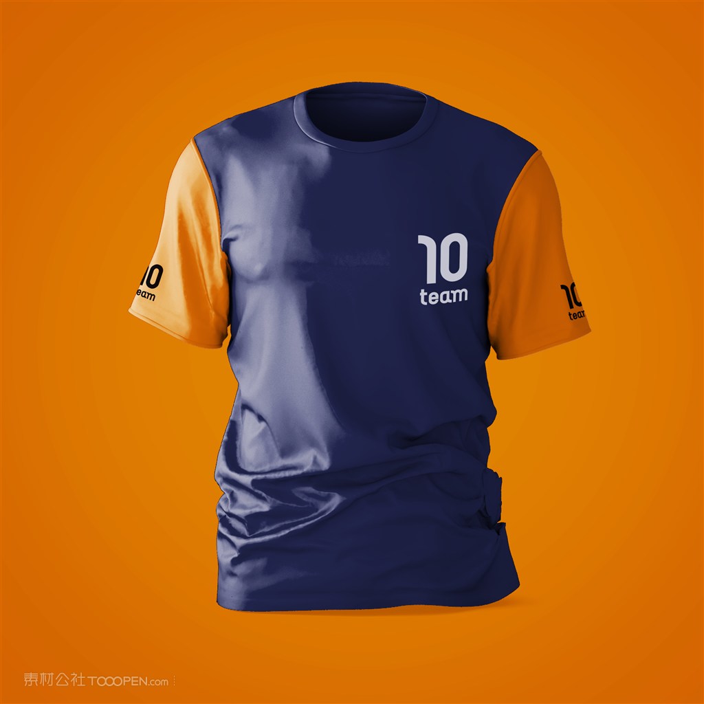 男士T恤运动衫贴图样机