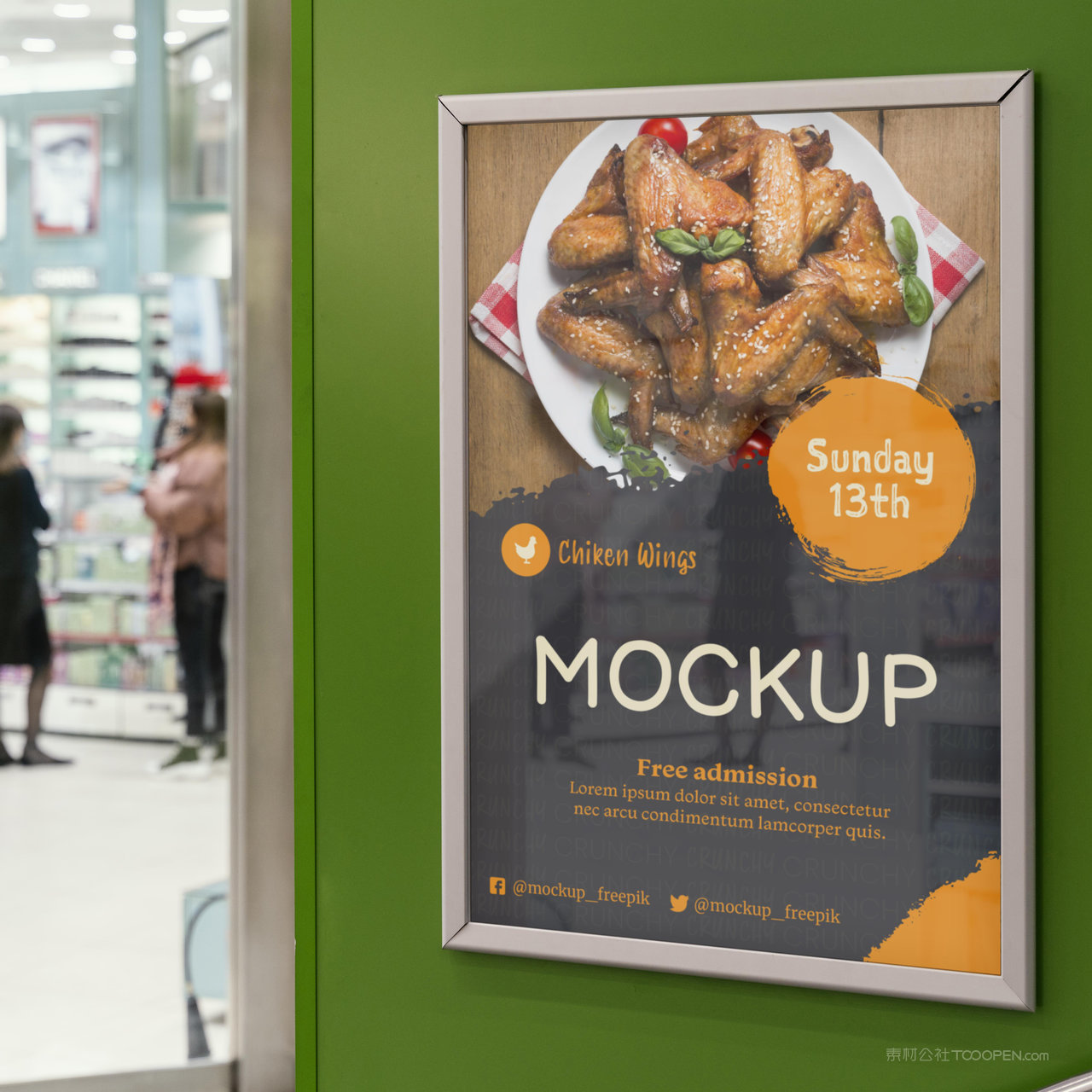 广告牌特写贴图样机