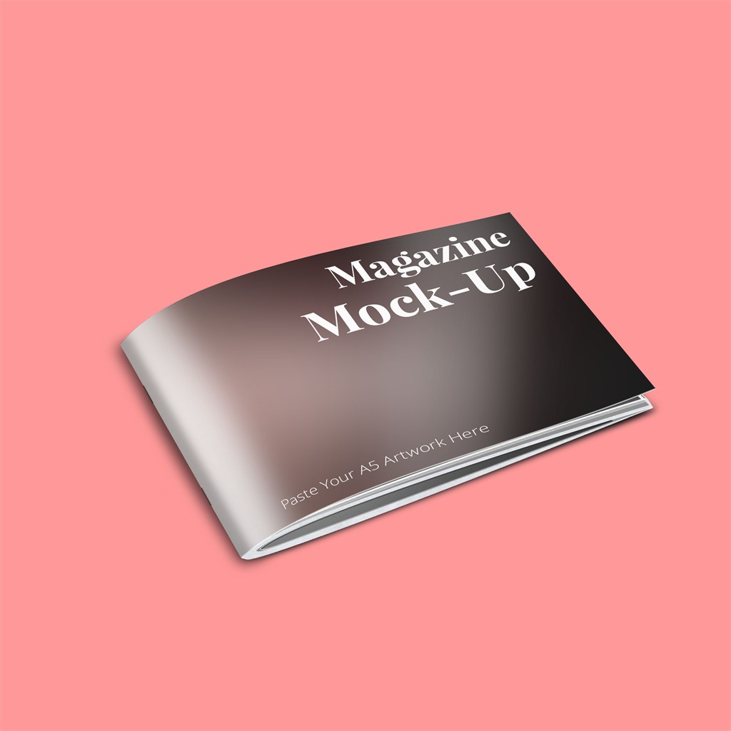 高端简约褐色广告画册样机