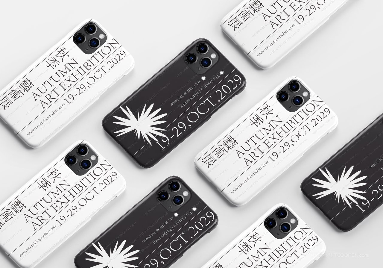 17 手机壳秋季艺术展文创艺术品牌vi样机