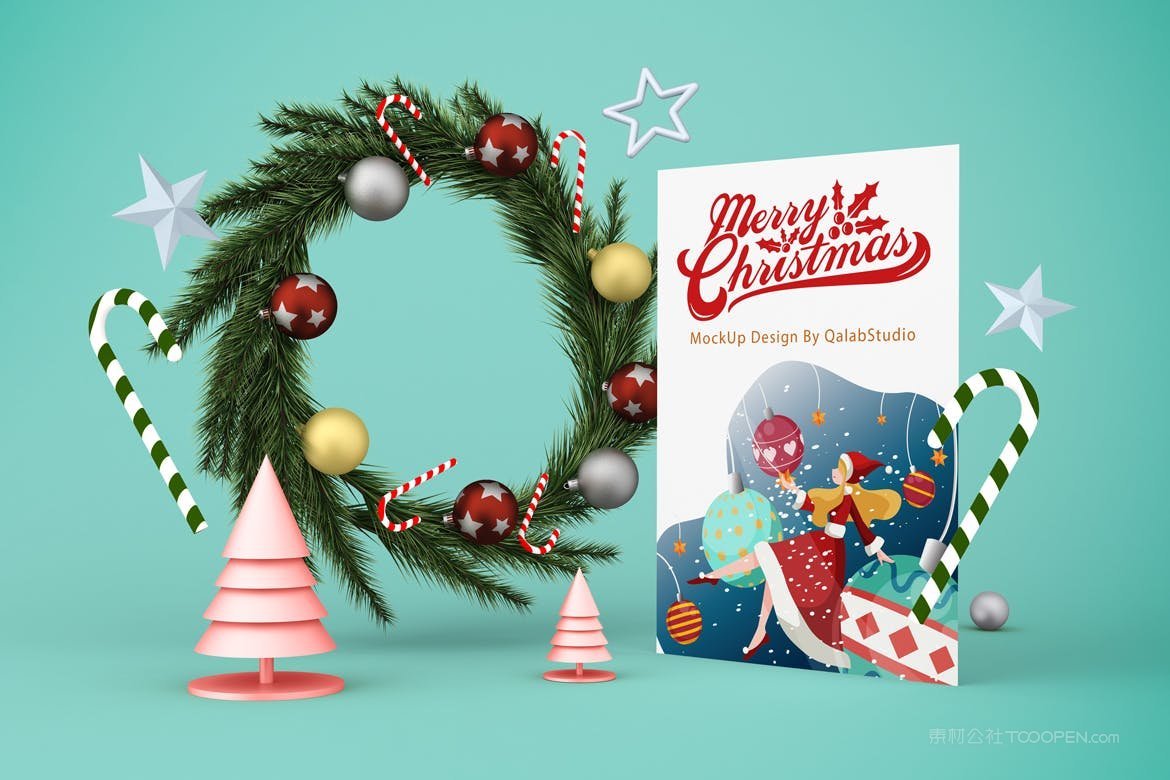 圣诞节海报样机