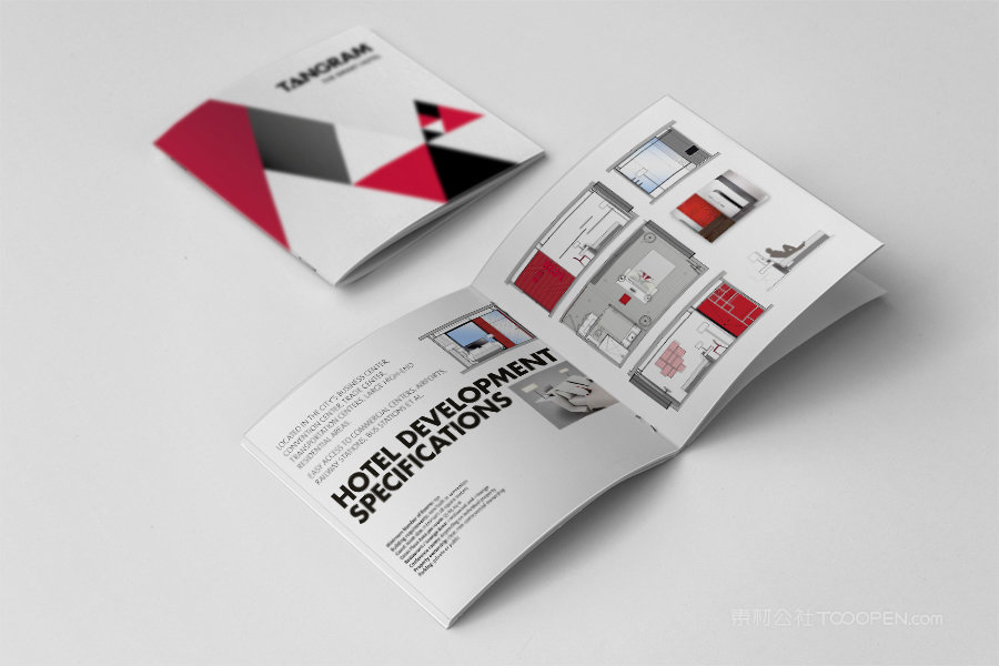 pages spread top企业画册杂志细节样机 (6)